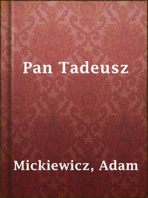 Pan Tadeusz - ebook